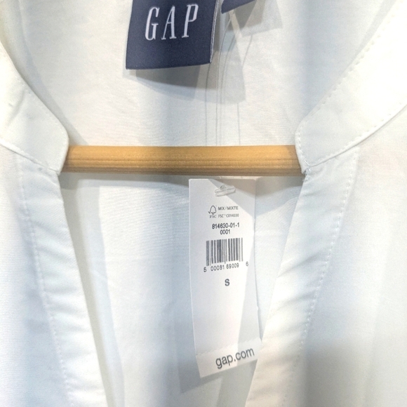 GAP Eyelet Mini Dress White Size Small Spring Easter Lightweight Cotton Sundress - Picture 5 of 7